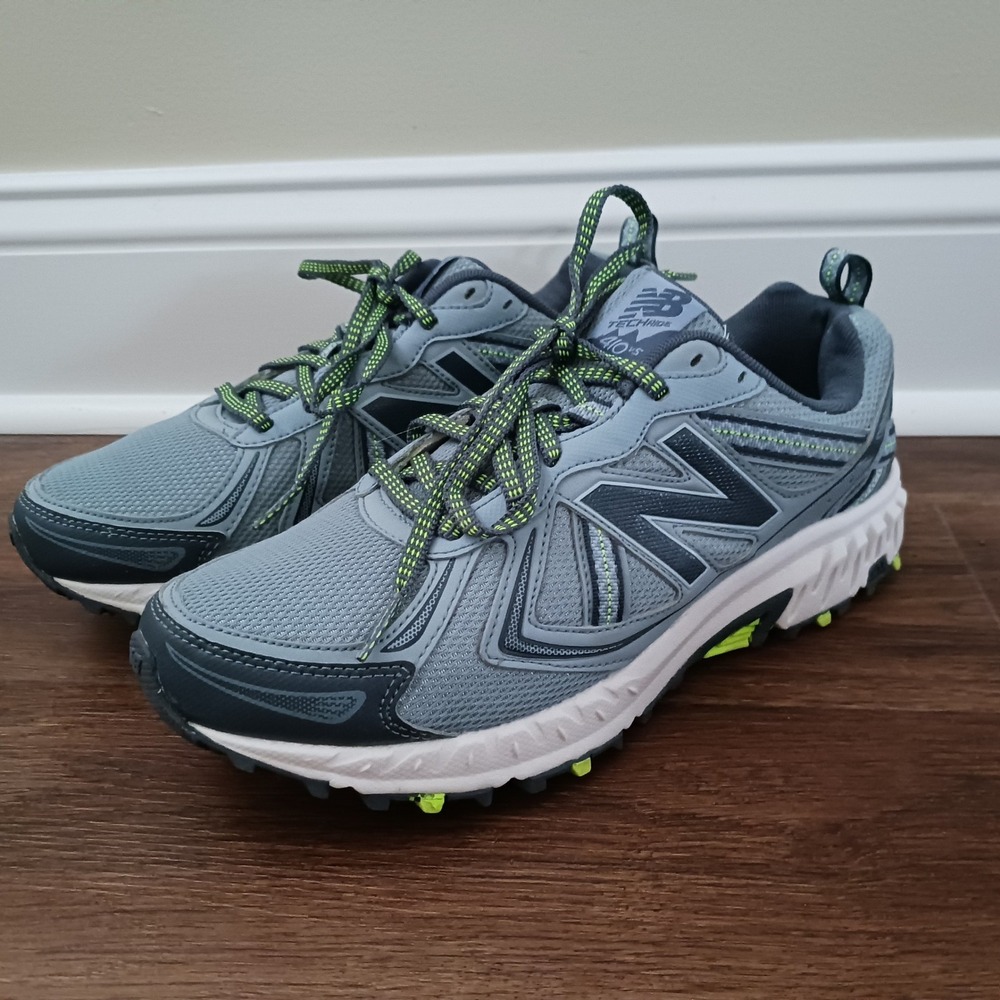 New Balance 410v5 TechRide All Terrain Trail Running Shoes Gray Blue WT410LT5 10